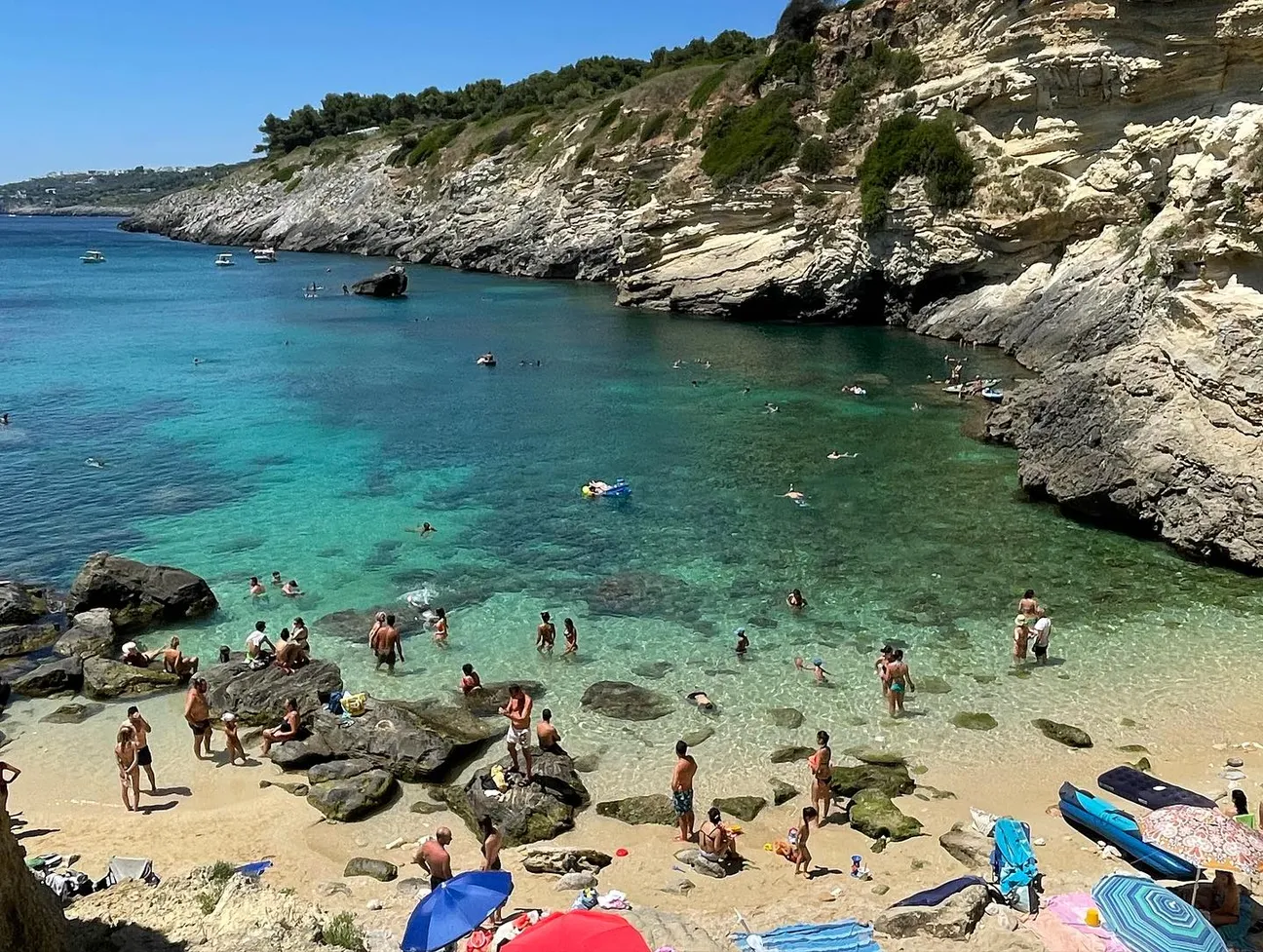 Salentissimo.it: Spiaggia dei 100 Scalini - Porto Miggiano - Santa Cesarea Terme, spiagge del Salento