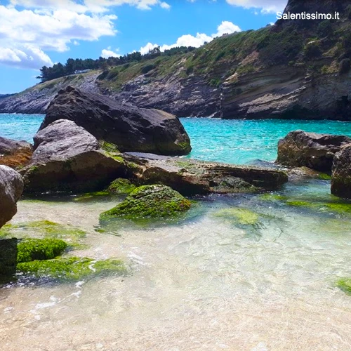 Salentissimo.it: Spiaggia dei 100 Scalini - Porto Miggiano - Santa Cesarea Terme, spiagge del Salento