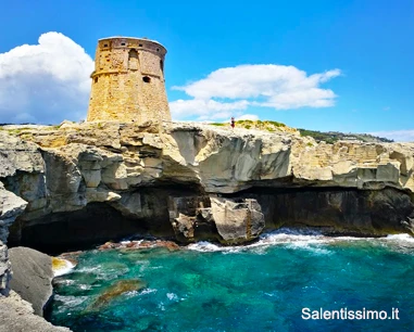 Salentissimo.it: Torre di Porto Miggiano - Porto Miggiano - Santa Cesarea Terme, spiagge del Salento